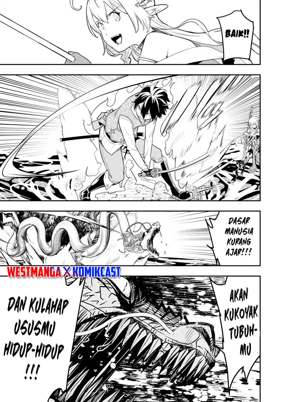 Rakudai Kenja Gakuin no Musou ~ Nidome no Tensei, S Rank Cheat Majutsushi Boukenroku Chapter 13.6 Bahasa Indonesia